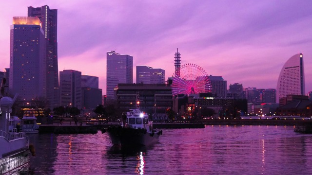 横浜の夕景