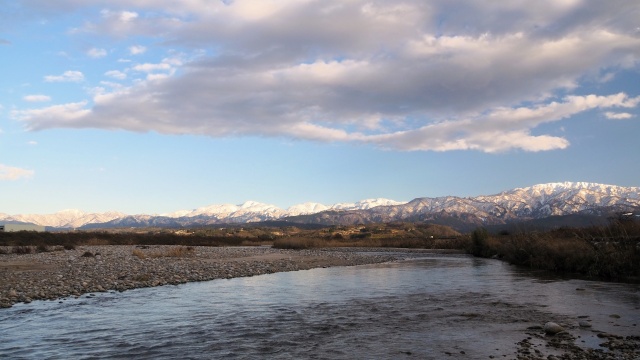 富山の冬の風景