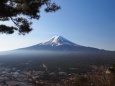 河口湖天上山公園から望む富士山