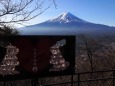 河口湖天上山公園から望む富士山