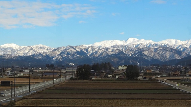 冬の富山の風景
