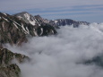 雲海と白馬三山