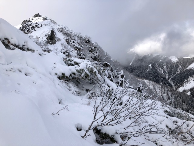 燕岳への道