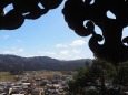 春の丸岡城から見る風景