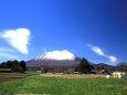 農場と岩手山