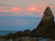 夏の橋杭岩の夕暮れ