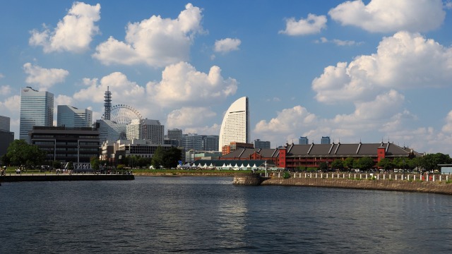 秋の横浜の風景