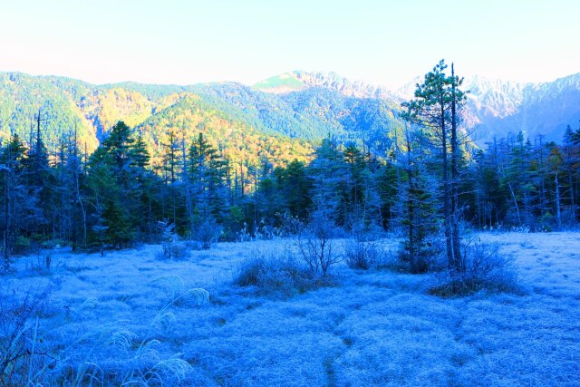 初冬の上高地