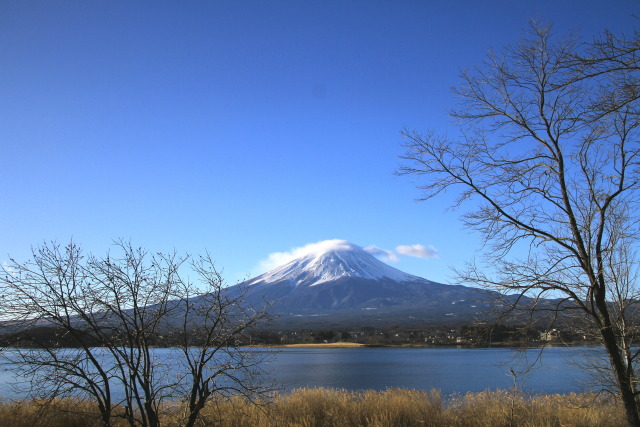 真冬の河口湖