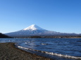 波立つ河口湖