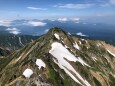 鹿島槍ヶ岳を望む