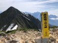 鹿島槍ヶ岳北峯にて