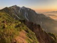 朝の鹿島槍ヶ岳