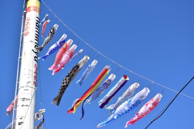 お風呂屋さんの鯉のぼり