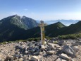 爺ヶ岳南峯にて