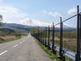 鳥海山へ延びる道