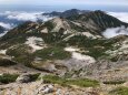 雪倉岳を望む