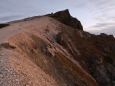 朝の白馬岳にて
