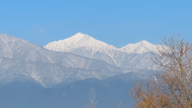 信州常念岳の冬