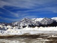 河川敷の雪捨て場