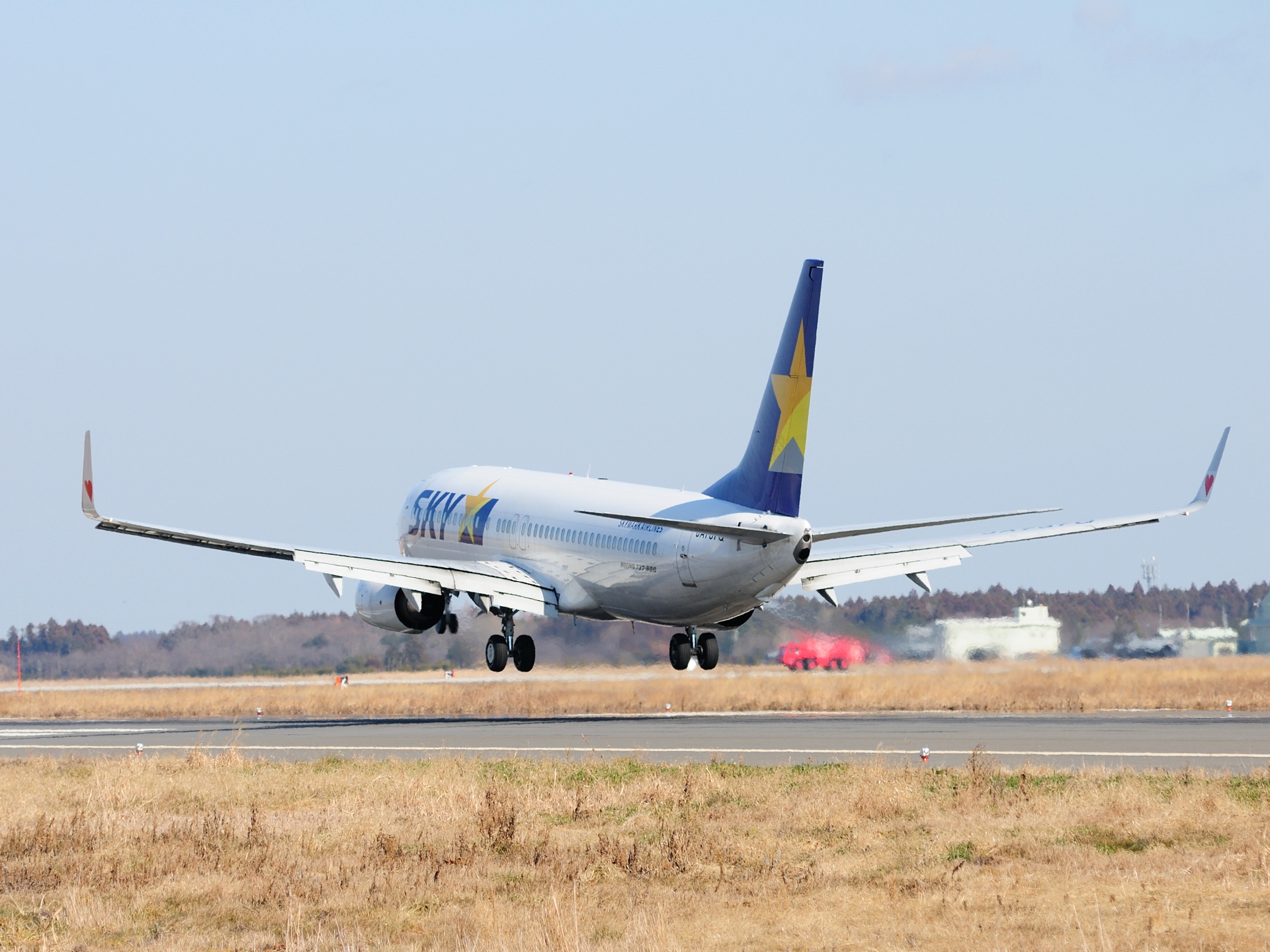 航空機 着陸態勢のskymark 37 800 壁紙19x1440 壁紙館