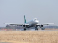 春秋航空 エアバスA320着陸