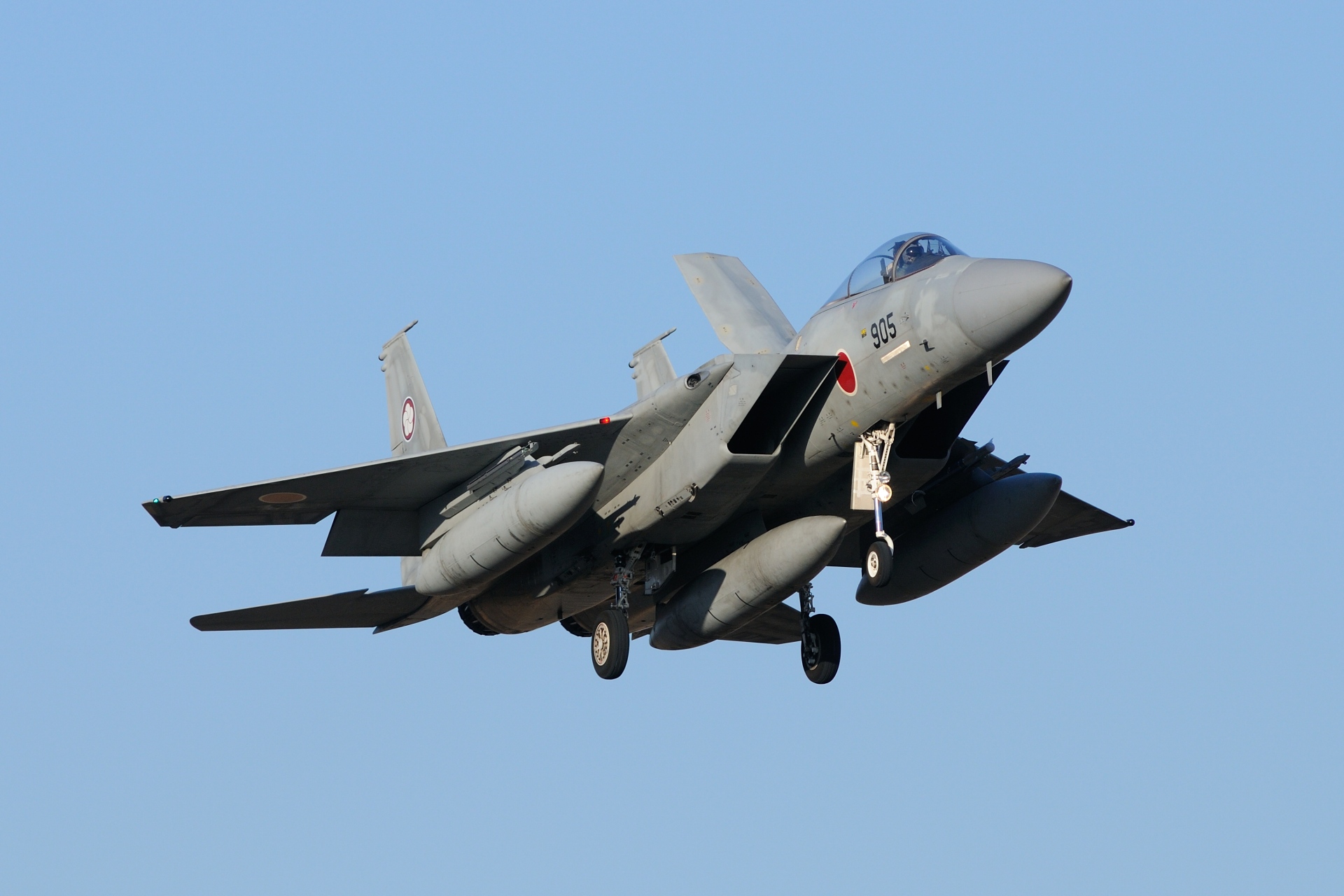 航空機 着陸態勢のf 15j 壁紙19x1280 壁紙館