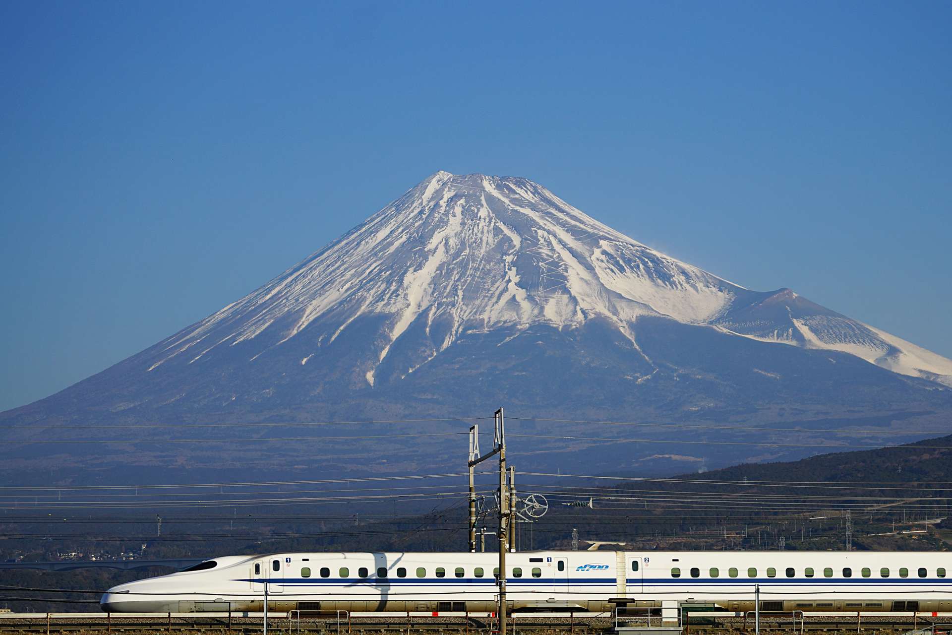 鉄道 新幹線 新幹線と富士山 壁紙19x1280 壁紙館
