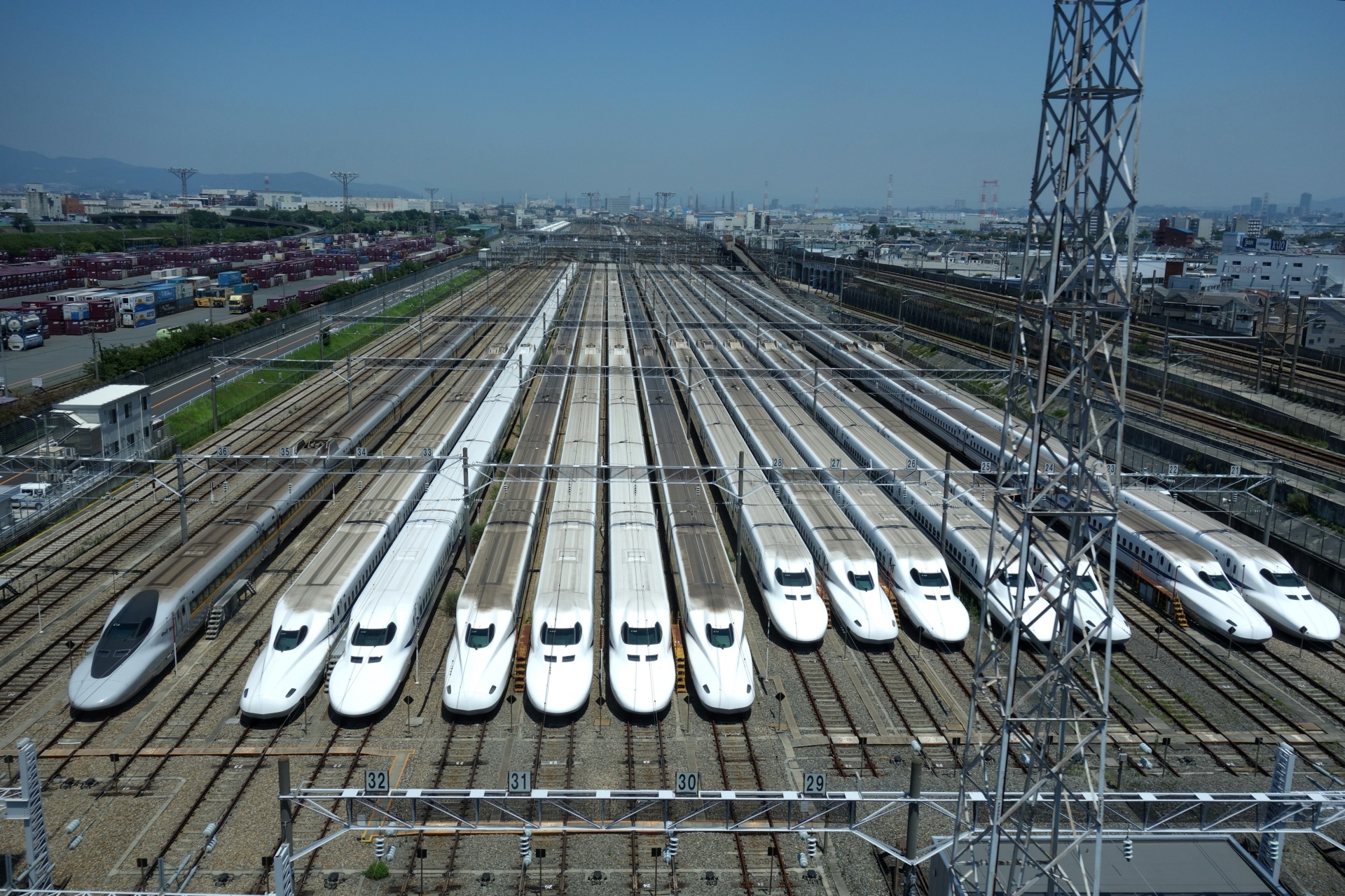 鉄道 新幹線 新幹線 鳥飼車両基地 壁紙19x1280 壁紙館