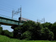 鉄橋を走る電車