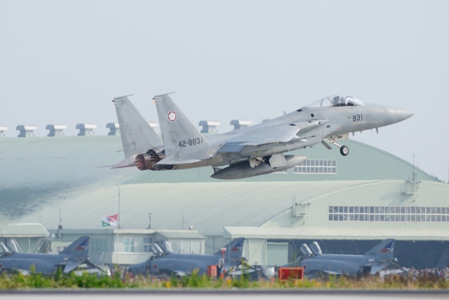 F-15J アフターバーナー離陸