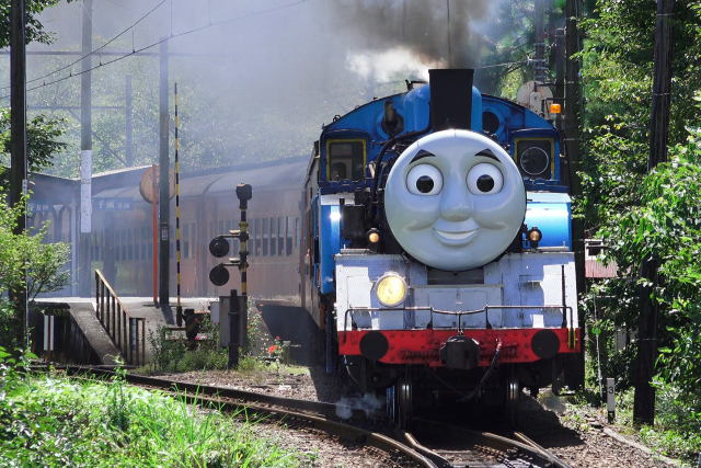 トーマス君駿河徳山駅通過