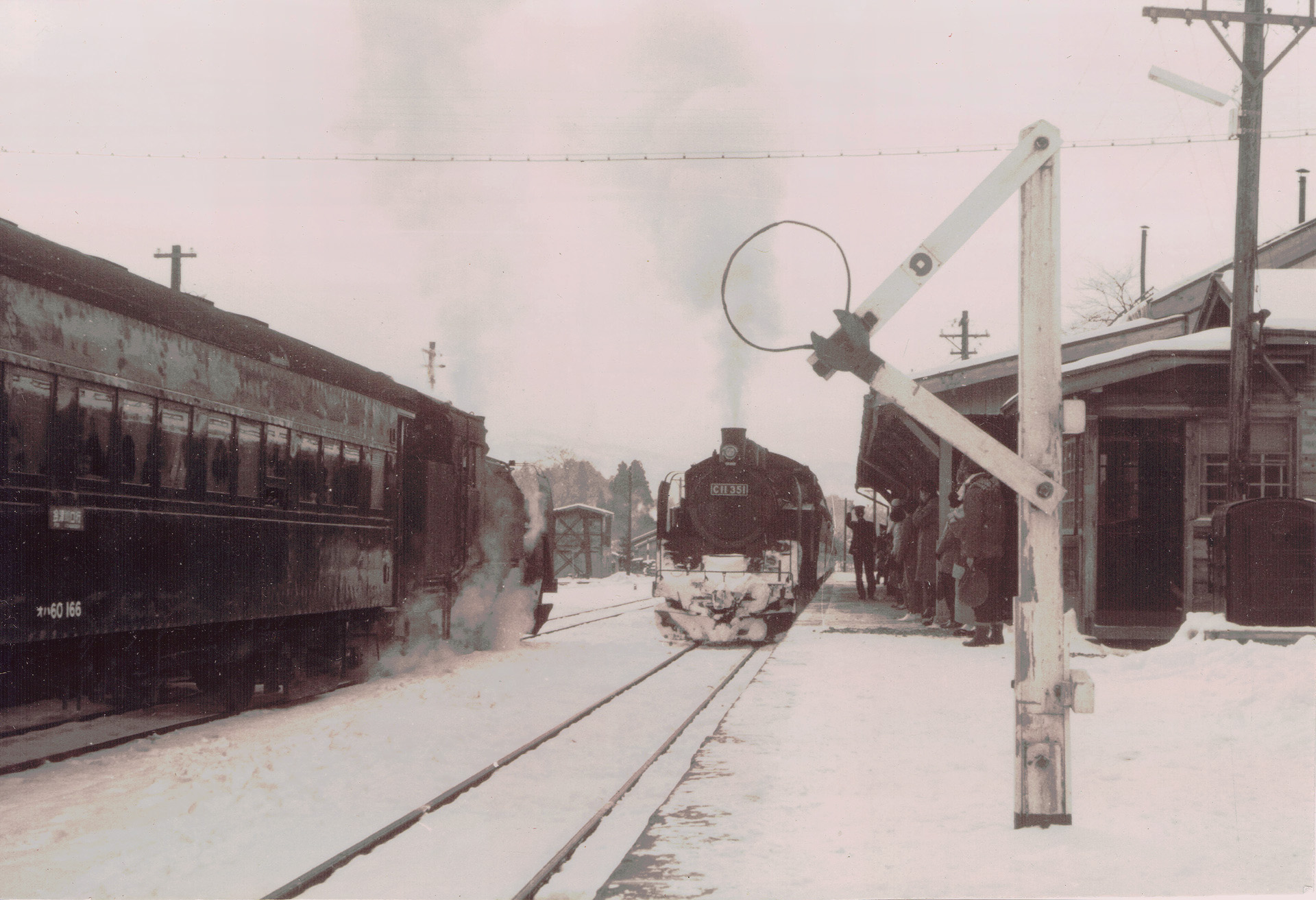 鉄道 蒸気機関車 セピア色の風景 1966年 壁紙19x1313 壁紙館