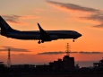 B737 in sunset