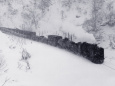 吹雪の峠越え