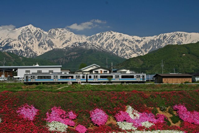 白馬三山山麓を往く