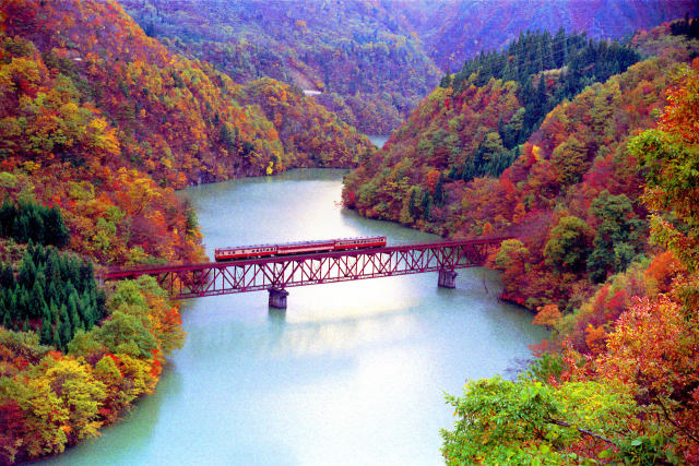 只見川錦秋～1972年