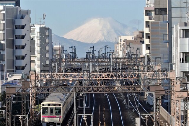 富士山と京王電車