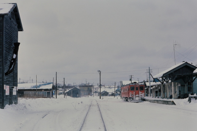 昭和の鉄道153 雄武駅にて