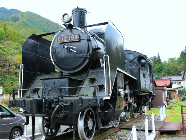 奈良井宿蒸気機関車