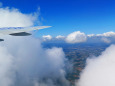 成田空港上空