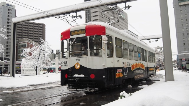 冬の富山市電
